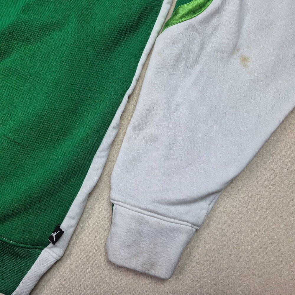 Nike Michael Jordan Warm-Up Basketball Track Jacket Men's Sz L 90's VTG Grn/Wht - Picture 8 of 10